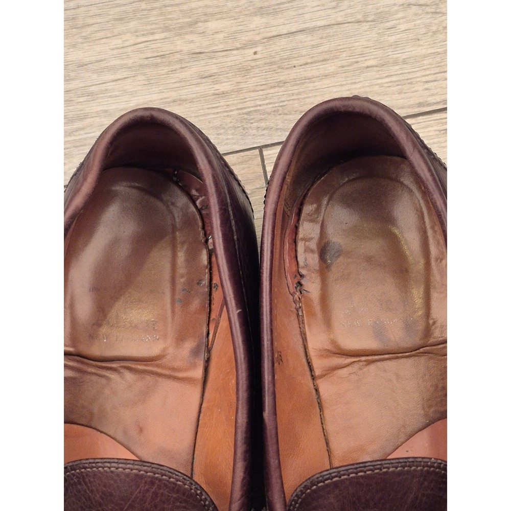 Alden New England Mens Brown Leather Penny Loafers Dress Shoes 9694 Sz 11.5 B/D - Picture 15 of 16